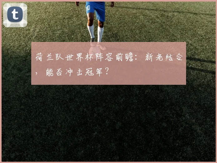 荷兰队世界杯阵容前瞻：新老结合，能否冲击冠军？